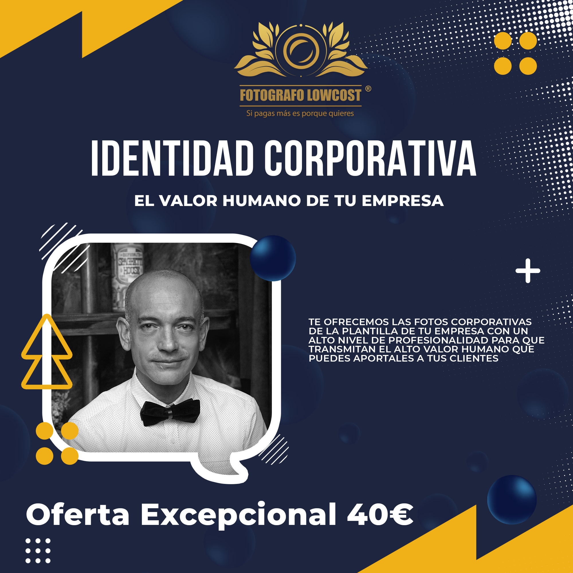 fotografo en identidad corporativa fotograf&iacute;a de plantillas empresariales Arroyo de San Servan 