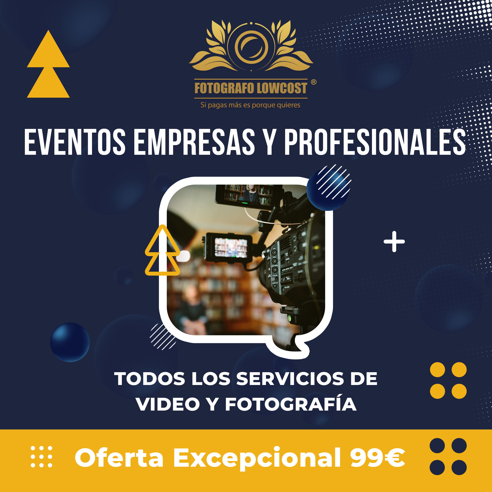 fotografo en cobertura medi&aacute;tica de eventos para profesionales Calamonte 