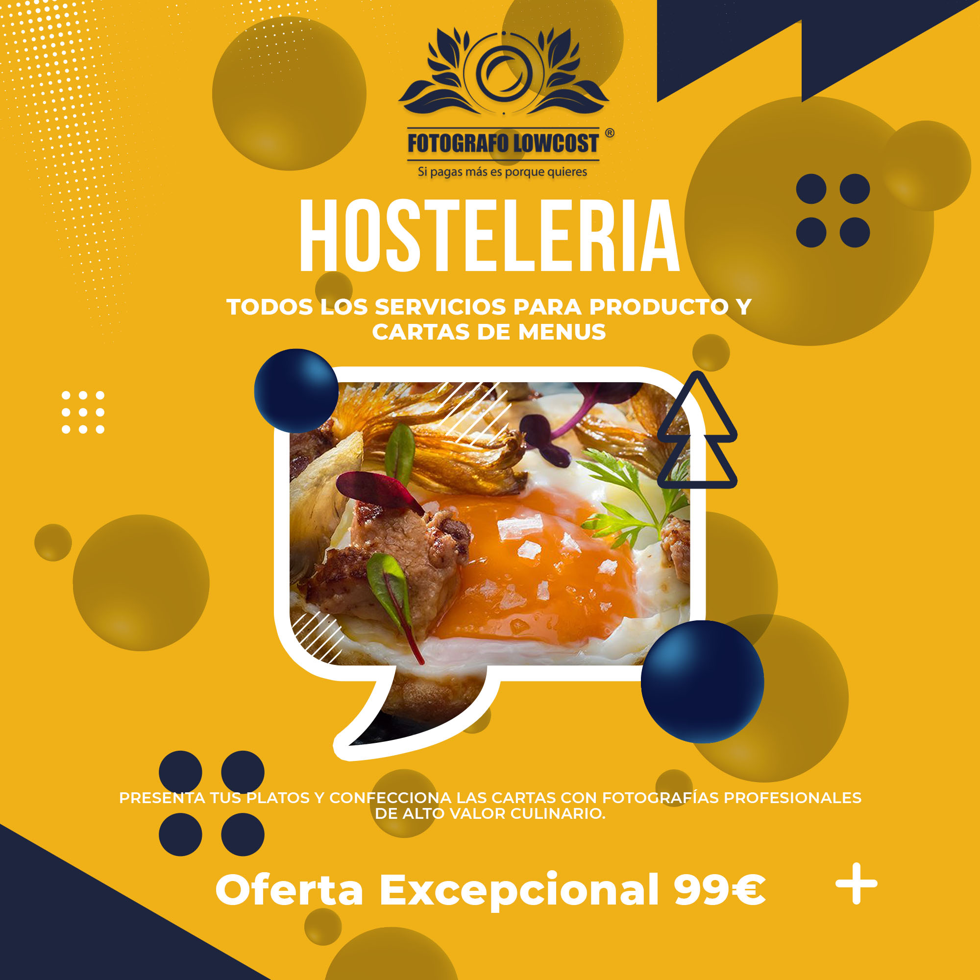 fotografo en fotografía gastronomica, cartas y menus para hostelería y restauración Mirandilla 